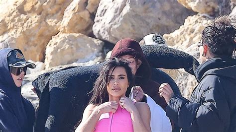 Kim Kardashian Stuns in Unedited Thong Bikini .